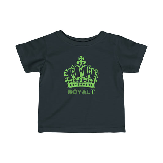 Babies Fine Jersey Tee- Green Royal T Logo