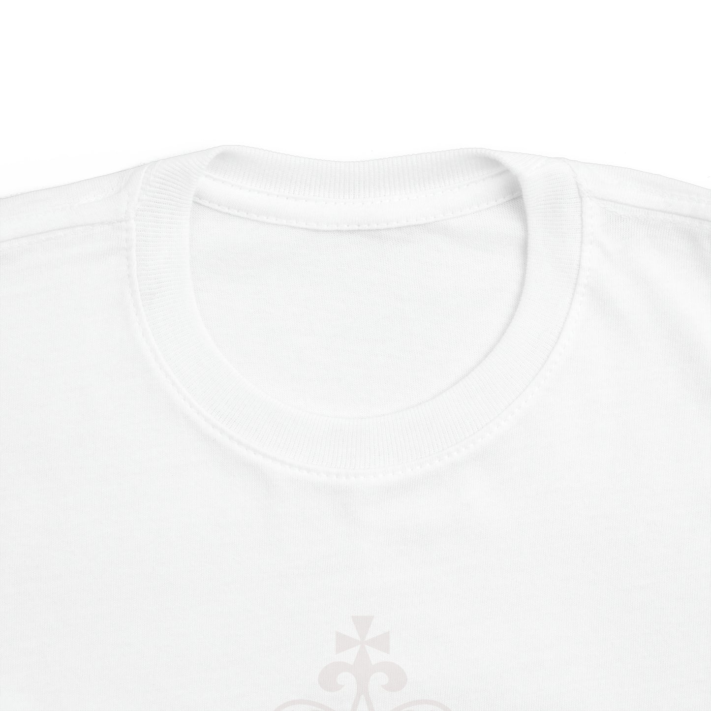 White - Toddler's Fine Jersey Tee - Off White Royal T