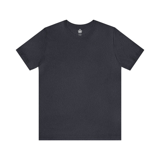 Unisex Jersey Short Sleeve Heather Navy Blue T Shirt