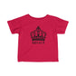 Babies Fine Jersey Tee- Black Royal T Logo