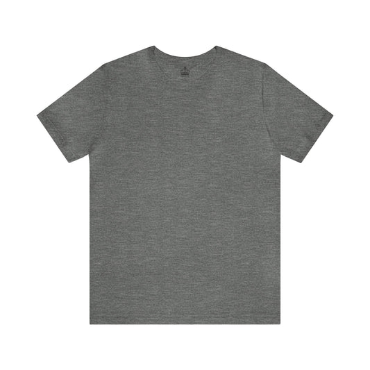 Unisex Jersey Short Sleeve Deep Heather Grey T Shirt