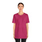 Unisex Jersey Short Sleeve Berry Pink T Shirt
