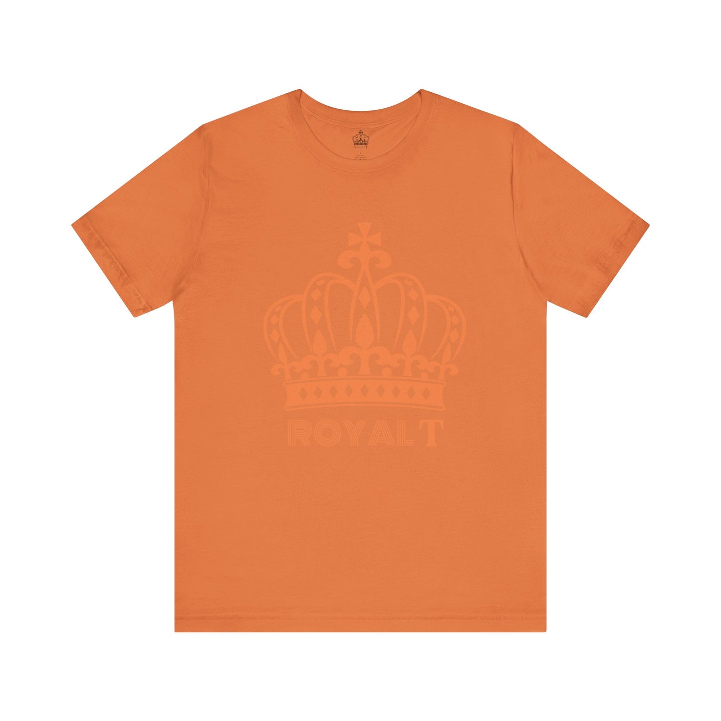 Burnt Orange - Unisex Jersey Short Sleeve T Shirt - Orange Royal T