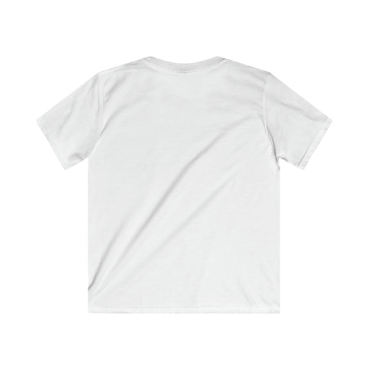 White - Childrens Unisex Softstyle T Shirt - White Royal T