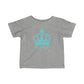Copy of Babies Fine Jersey Tee- Light Blue Royal T Logo