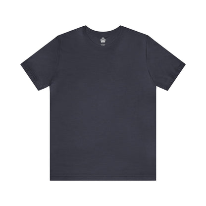 Unisex Jersey Short Sleeve Heather Midnight Navy Blue T Shirt