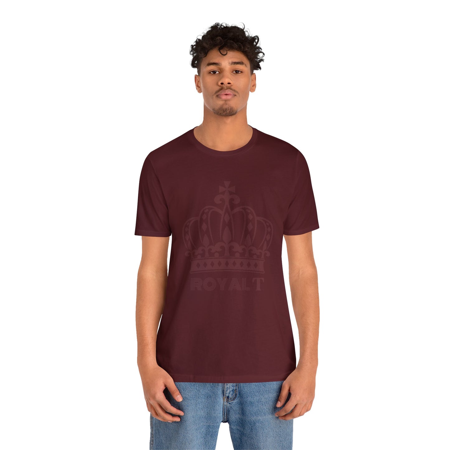 Maroon - Unisex Jersey Short Sleeve T Shirt - Burgundy Royal T