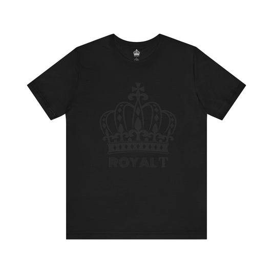 Black - Unisex Jersey Short Sleeve T Shirt - Black Royal T