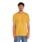 Unisex Jersey Short Sleeve Heather Yellow Gold T Shirt