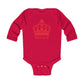 Babies Long Sleeve Bodysuit - Red Royal T