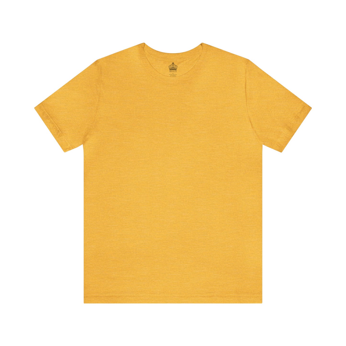 Unisex Jersey Short Sleeve Heather Yellow Gold T Shirt