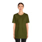 Unisex Jersey Short Sleeve Olive Green T Shirt