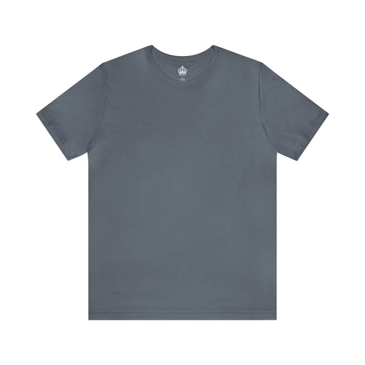 Unisex Jersey Short Sleeve Steal Blue T Shirt