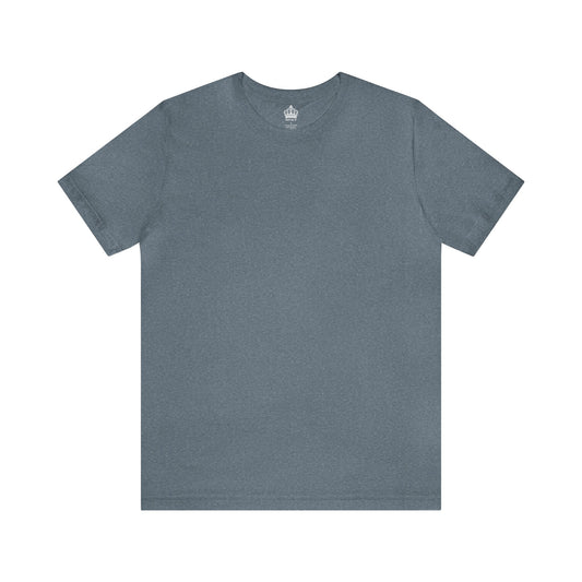 Unisex Jersey Short Sleeve Heather Slate Blue T Shirt