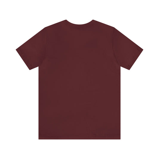 Unisex Jersey Short Sleeve Maroon T Shirt