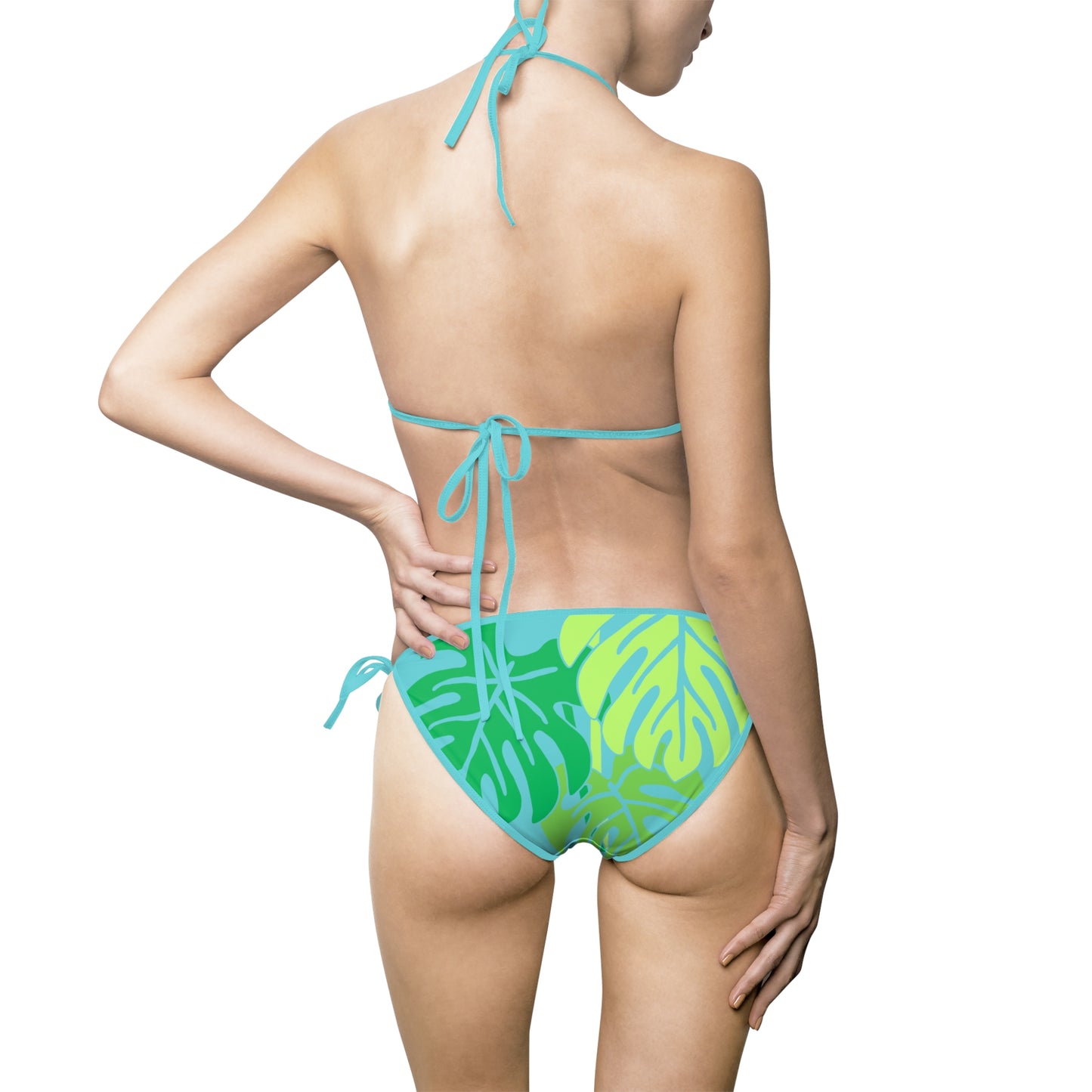 ´Green Tropical Palms - Women's Bikini Swimsuit