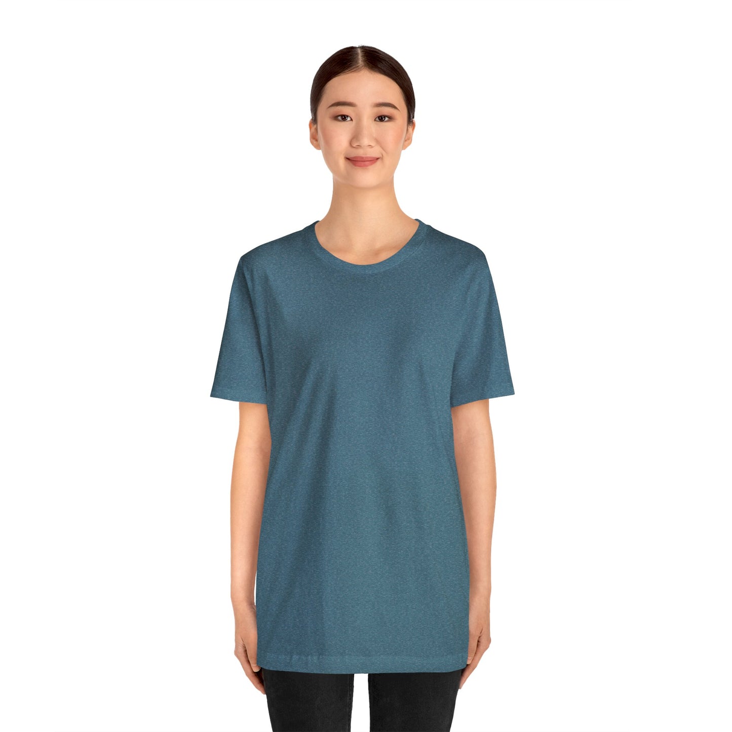 Unisex Jersey Short Sleeve Heather Deep Teal T Shirt