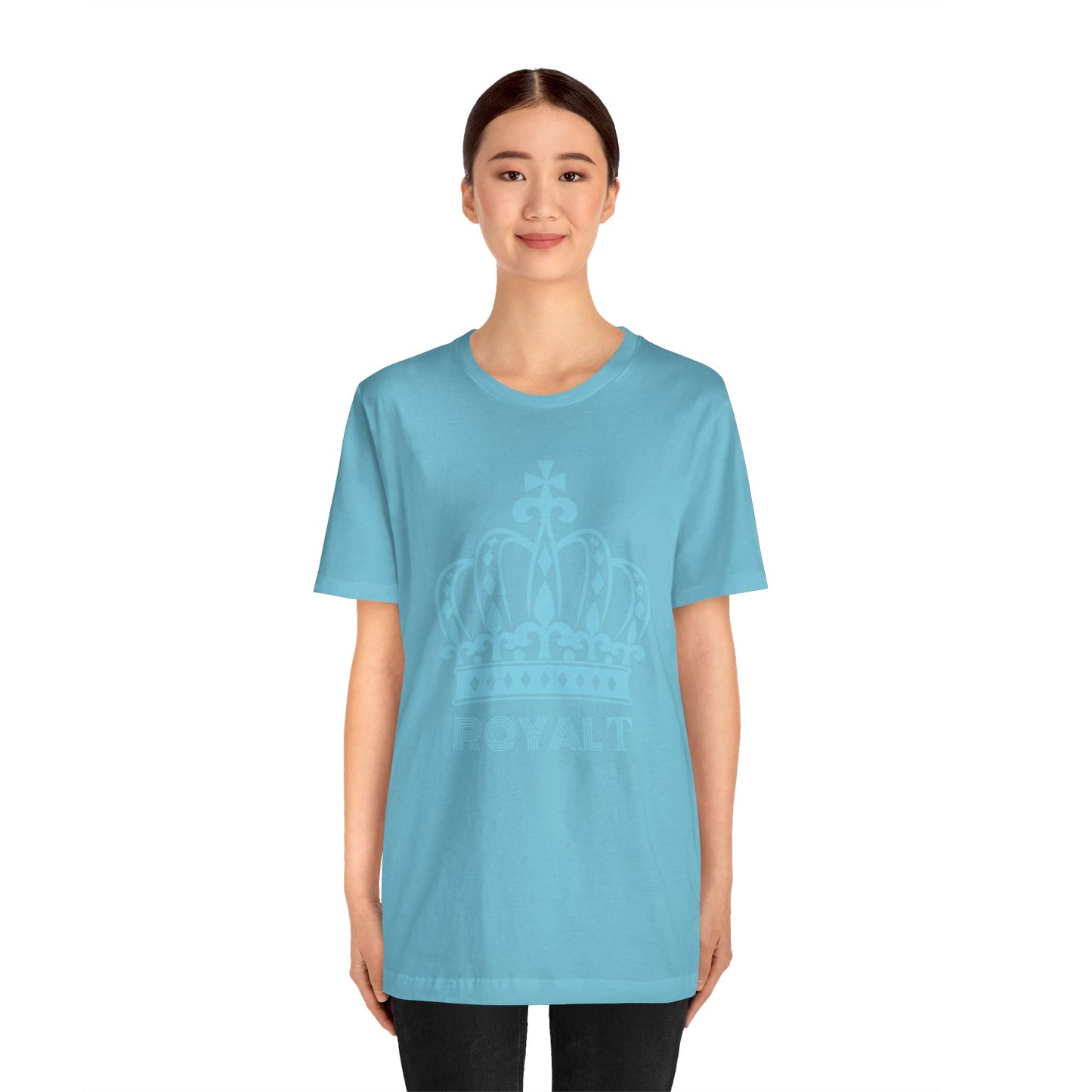Turquoise Blue - Unisex Jersey Short Sleeve T Shirt - Light Blue Royal T