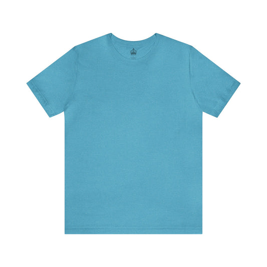 Unisex Jersey Short Sleeve Heather Aqua Blue T Shirt