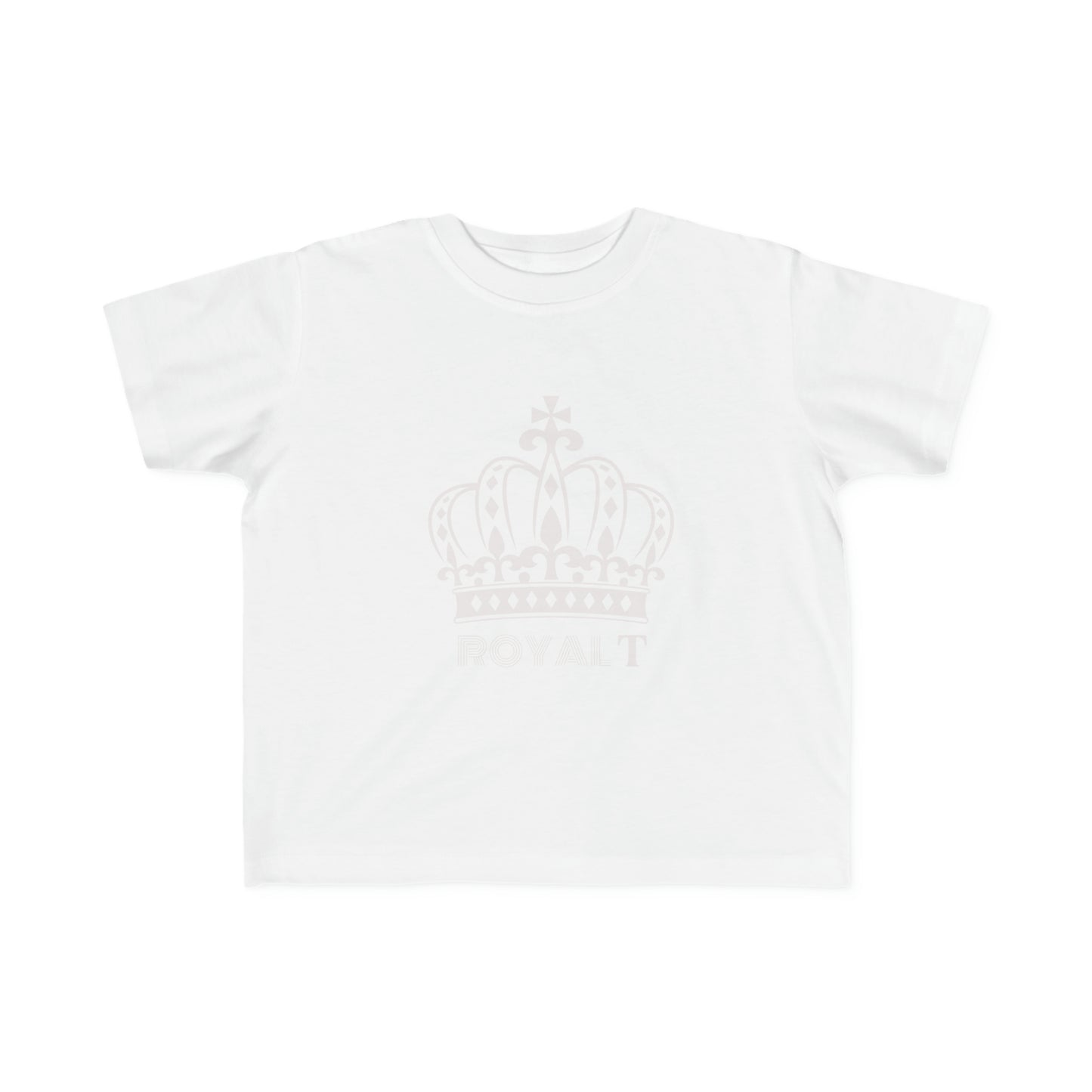 White - Toddler's Fine Jersey Tee - Off White Royal T