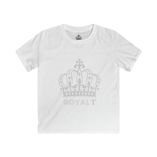 Grey - Childrens Unisex Softstyle T Shirt - Grey Royal T