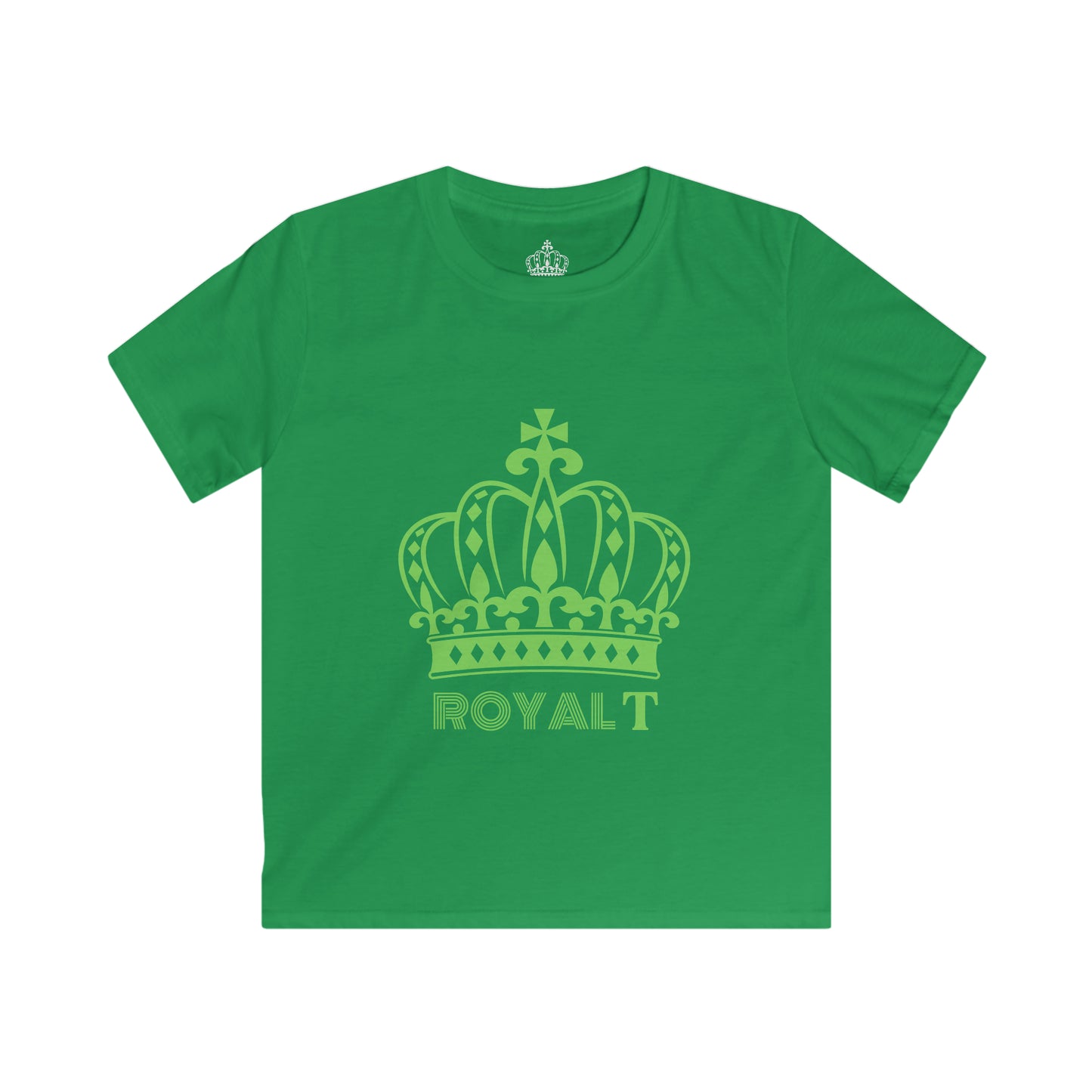 Green - Childrens Unisex Softstyle T Shirt - Green Royal T