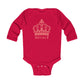 Babies Long Sleeve Bodysuit - Pink Royal T