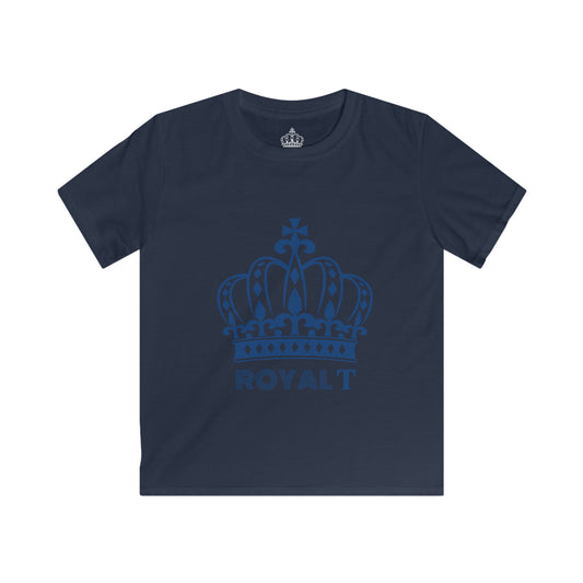 Navy Blue - Childrens Unisex Softstyle T Shirt - Navy Blue Royal T