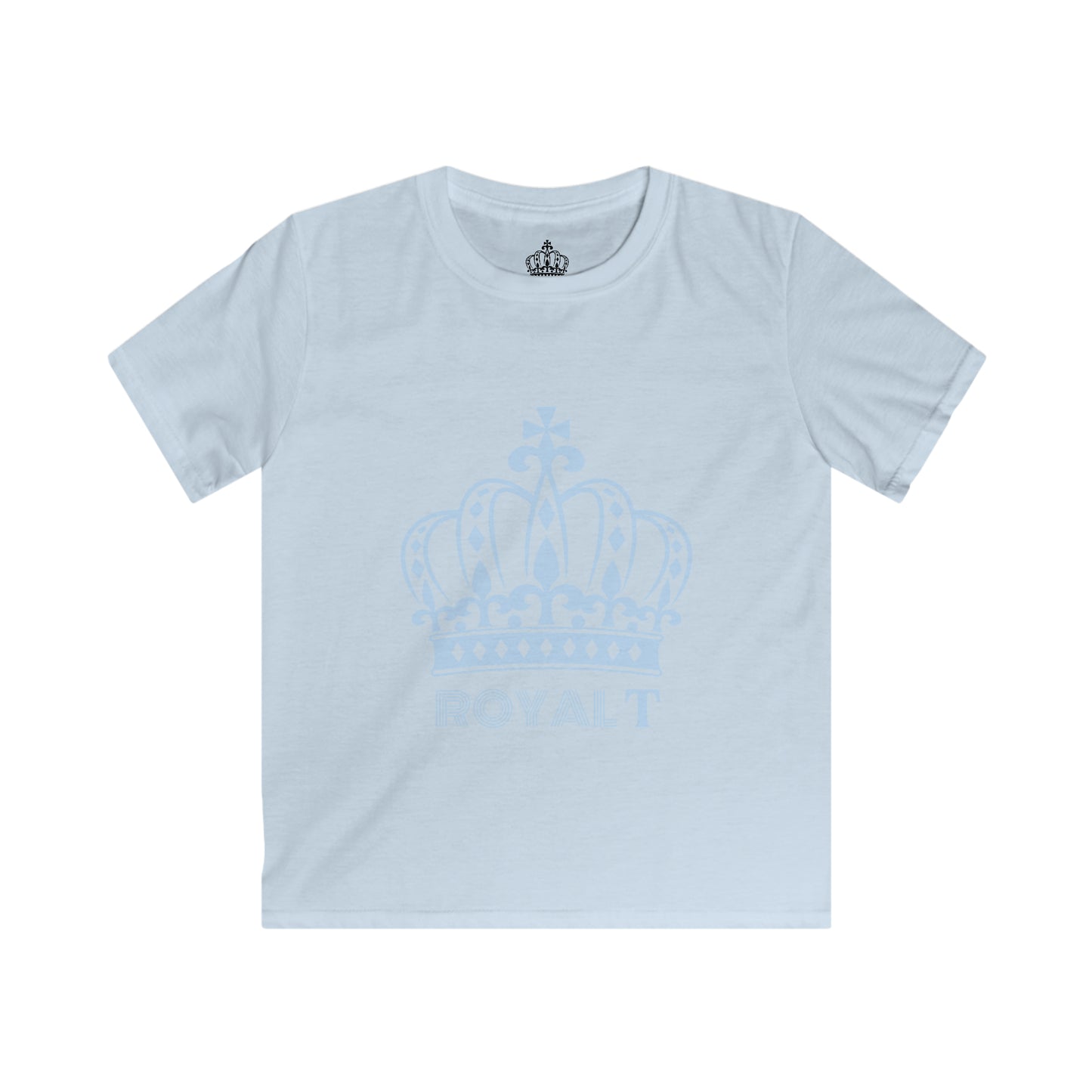 Light Blue - Childrens Unisex Softstyle T Shirt - Light Blue Royal T