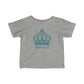 Babies Fine Jersey Tee- Teal Blue Royal T Logo