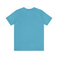 Unisex Jersey Short Sleeve Heather Aqua Blue T Shirt