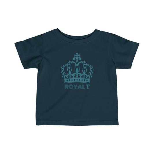 Babies Fine Jersey Tee- Teal Blue Royal T Logo