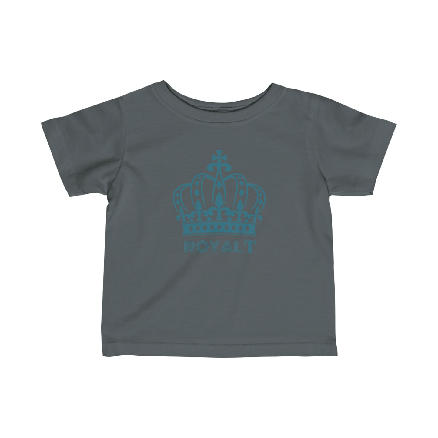 Babies Fine Jersey Tee- Teal Blue Royal T Logo