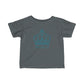 Babies Fine Jersey Tee- Teal Blue Royal T Logo