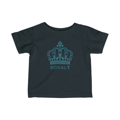 Babies Fine Jersey Tee- Teal Blue Royal T Logo
