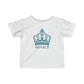 Babies Fine Jersey Tee- Teal Blue Royal T Logo