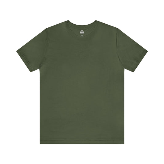 Unisex Jersey Short Sleeve Military Green T Shirt