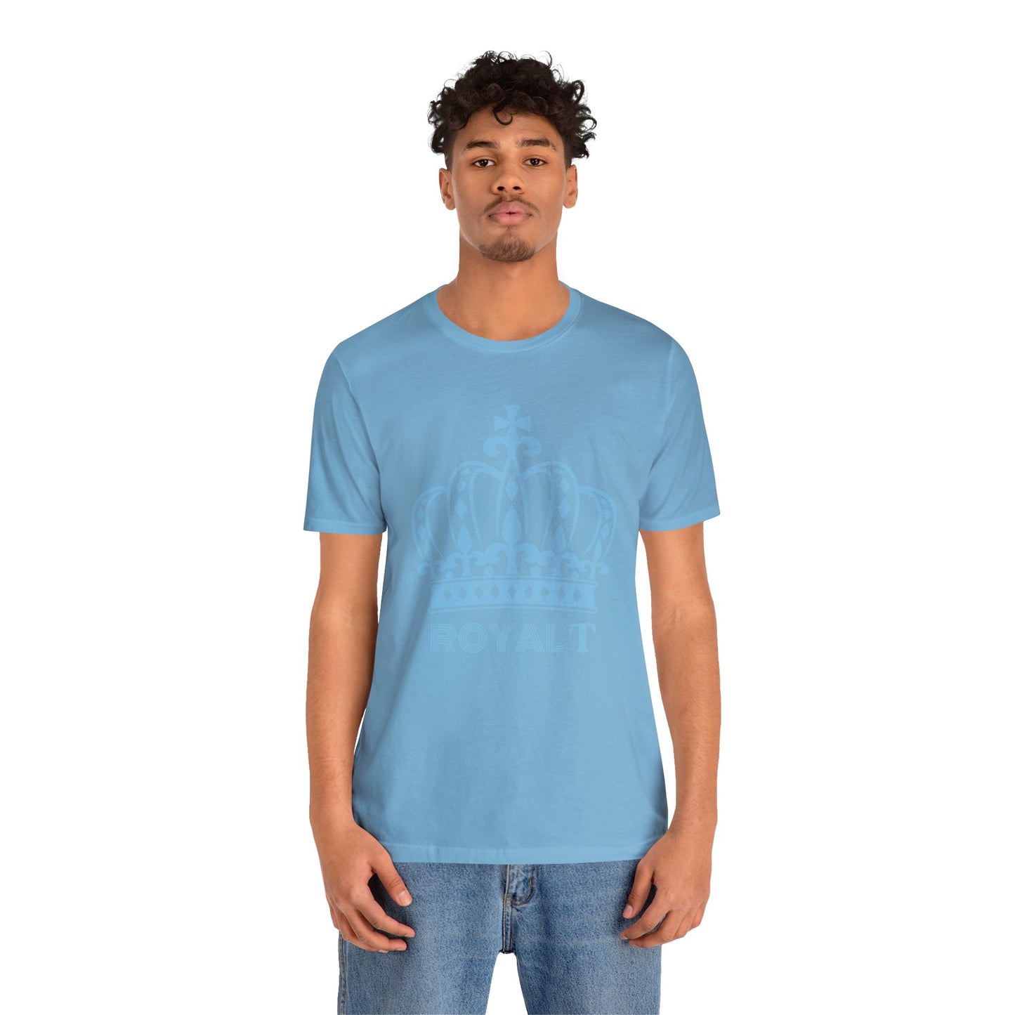 Ocean Blue - Unisex Jersey Short Sleeve T Shirt - Aqua Blue Royal T