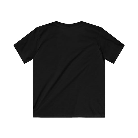 Black - Childrens Unisex Softstyle T Shirt - Black Royal T
