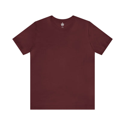 Unisex Jersey Short Sleeve Maroon T Shirt